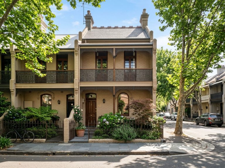 photograph of a classic renovated victorian terrace in sydney inner west